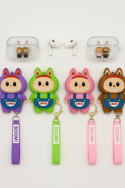 Labubu - AirPods Case with Keychain Strap