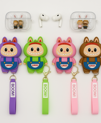 Labubu - AirPods Case with Keychain Strap