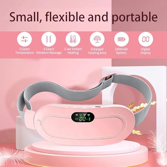 CrampEase Pro – Smart Heating & Massage Belt for Period Pain Relief